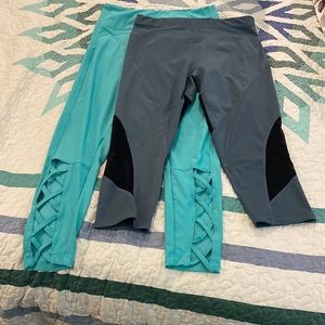 2 pair leggings Large